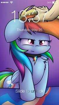 Pony Sketch PIN Screen Lock screenshot 1