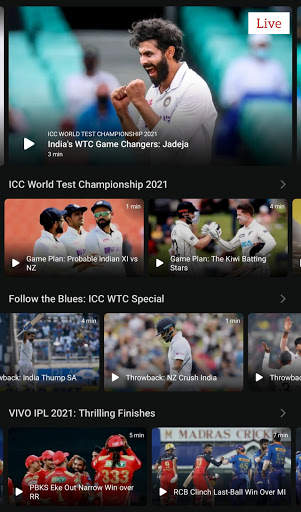 Cricket tv | All cricket matches screenshot 1