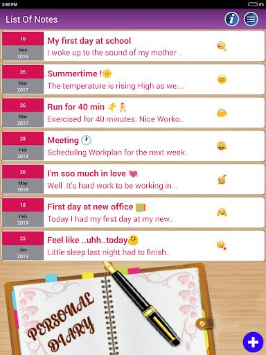 Notes Diary with Password Lock screenshot 11