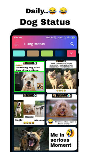 Dog status and wallpaper HD screenshot 3