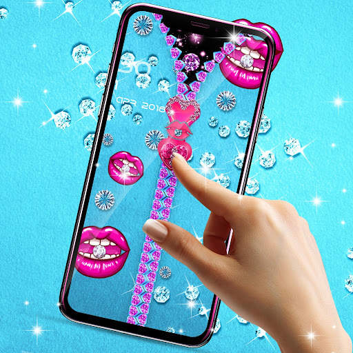 Diamond lips lock screen screenshot 5