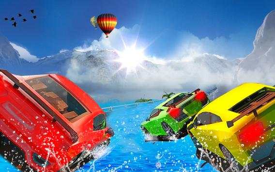 Water Slide Car Racing Stunts 2019 screenshot 1