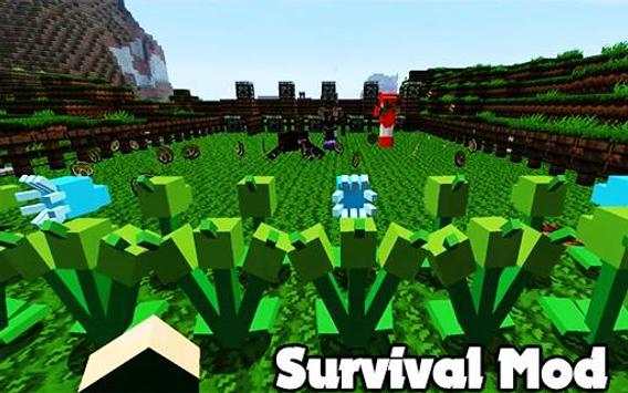 New Plant vs Mod Skin Zombie For minecraft PE screenshot 4