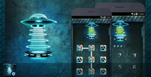 AppLock Theme - Alien Tech скриншот 1