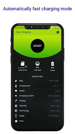 Turbo Charging: Set one tap Super Fast Charging screenshot 2