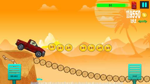 Car Hill Climbing 2D Racing screenshot 6