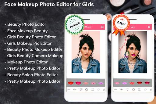 Girl Beauty Makeup Photo Editor:Face Makeup Camera screenshot 1