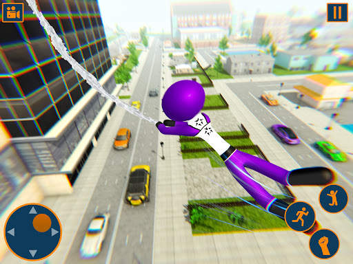 Flying Spider Stickman Hero 3D screenshot 1