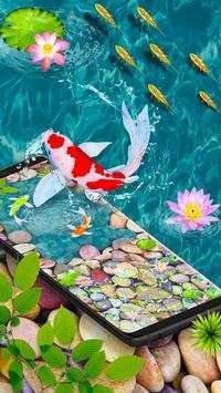 Live 3D Animated Koi Fish Keyboard Theme screenshot 4