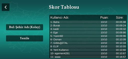 Türkiye Haritası Quiz screenshot 4