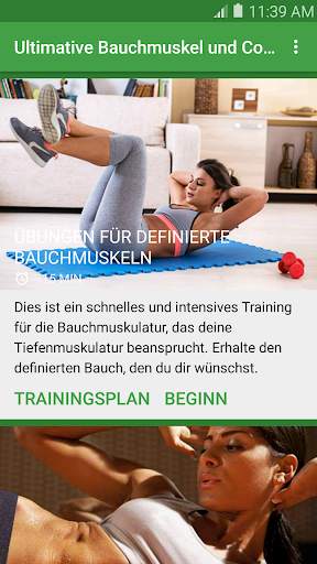 Bauchmuskel Workouts screenshot 1