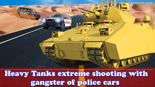 Tank Attacks Police Cars : Panzer War 2021 screenshot 2