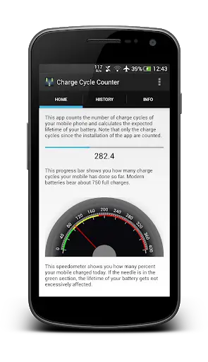 Charge Cycle Battery Stats screenshot 1