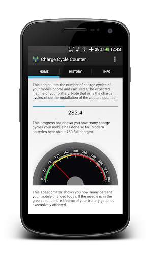 Charge Cycle Battery Stats screenshot 1