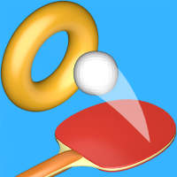 Hit Pong: Ping-Pong Racket, Ball and Hoops - Rings logo