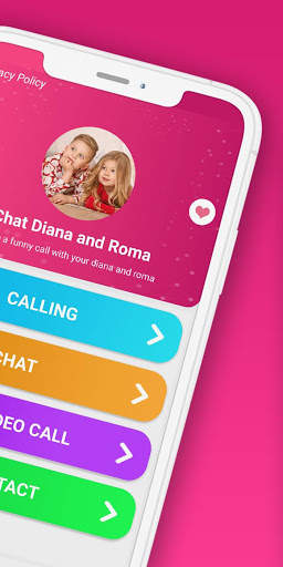 fake call live chat Diana and Roma screenshot 2