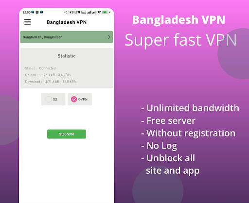 Bangladesh VPN - Secure Proxy screenshot 1