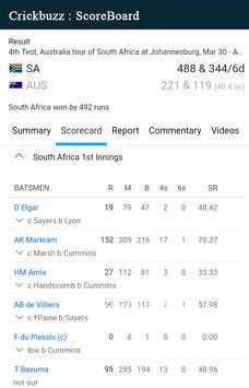 CrickBuzz : Cricket Live Score screenshot 1