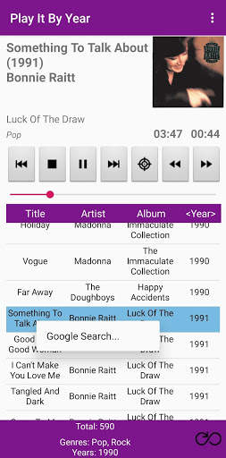 Play It By Year Music Player screenshot 5