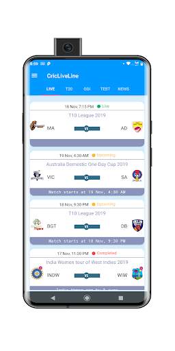 Cricket Live Line - Fast Live Score, News and Chat screenshot 1