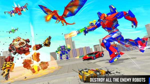 Robot Transform Game Jet Robot screenshot 4