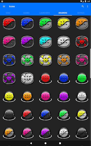 Black and Colors Icon Pack screenshot 23
