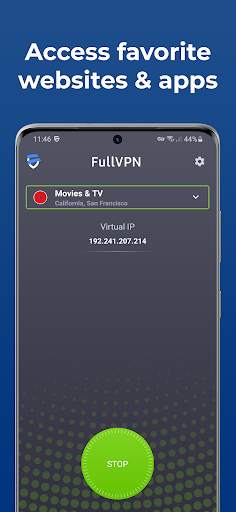 FullVPN - Fast, Secure & Unlimited VPN WiFi Proxy screenshot 2