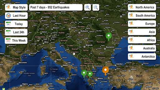 Live Earthquake Map screenshot 2