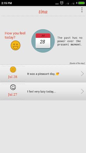 My Diary screenshot 2