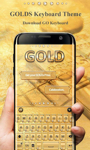 Gold Pro GO Keyboard Theme screenshot 1