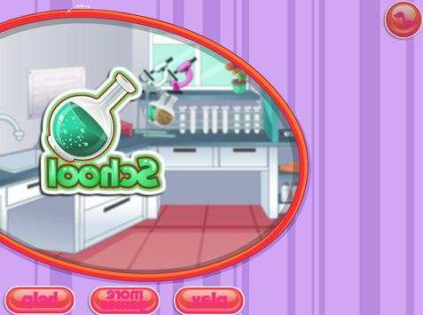 School laboratory games Girls screenshot 2