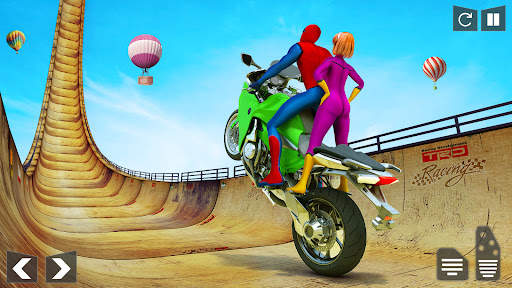 Superhero Bike Mega Ramp Game screenshot 3