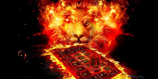 Flame Lion Keyboard Theme screenshot 5