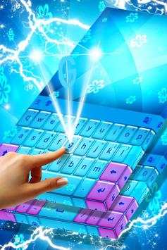 Blue Flowers Theme for Keypad screenshot 3