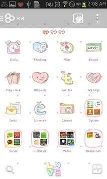 LOVE go launcher theme screenshot 4