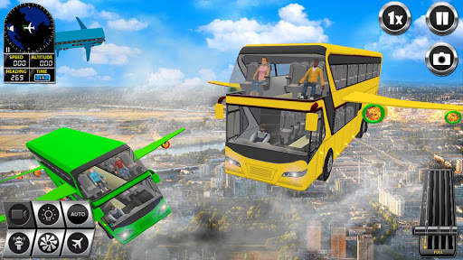 Terbang Bis Sopir permainan 3D screenshot 3
