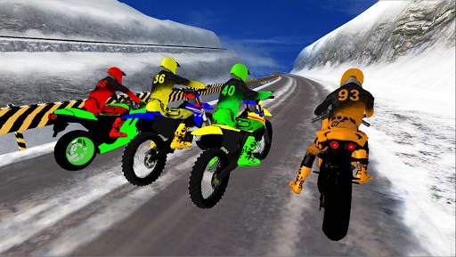 Snow Bike Motocross Racing - Mountain Driving screenshot 2