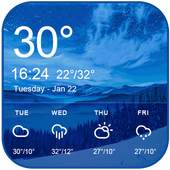 Blue sky forecast widget theme&clock 16.6.0.6243_50109