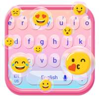 emoji bubble keyboard cute water smiley face logo