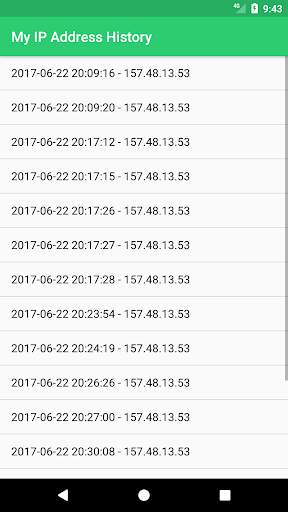 My IP Address History screenshot 2