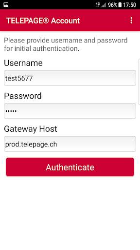 TELEPAGE® APP screenshot 1