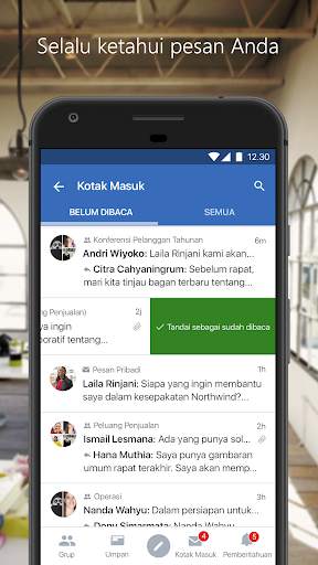 Yammer screenshot 3