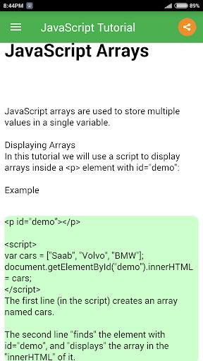 JavaScript Tutorial screenshot 4