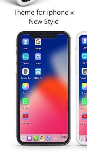Modern phone X Theme for Computer Launcher screenshot 1