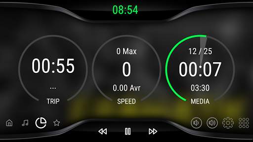 Black V3 - theme for CarWebGuru Launcher screenshot 4