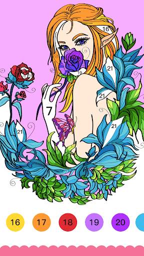 Paint fun - Paint Color by Number & Coloring Game screenshot 2