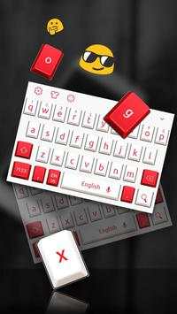 Red White Keyboard screenshot 1