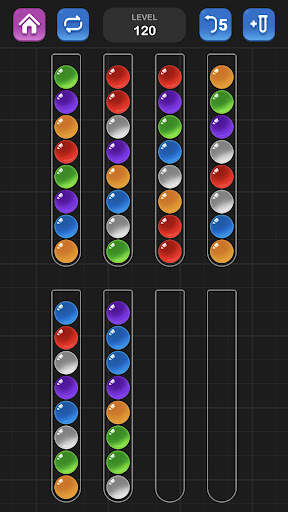 Sortir Bola, Game Puzzle Warna screenshot 2