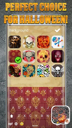 Skull Keyboard Theme 2 تصوير الشاشة