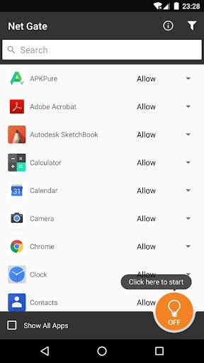 Net Gate - Manage Apps' Network Access screenshot 1